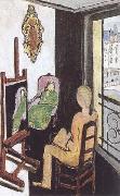 The Painter and his Model (mk35) Henri Matisse
